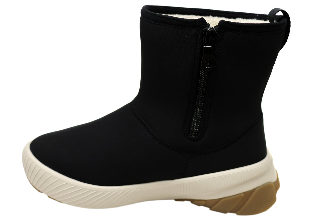 Womens Comfortable Coral Mid Zip Waterproof Boots