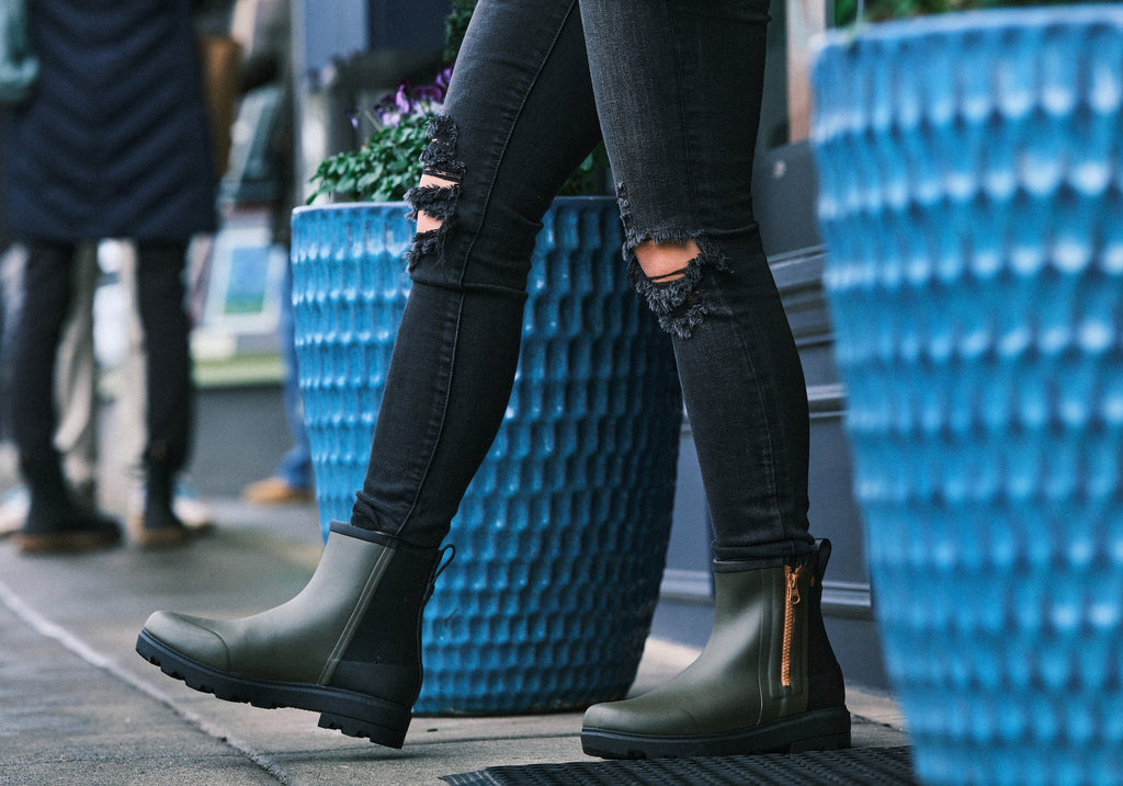Womens Comfortable Holly Rain Zip Womens Casual Waterproof Boots