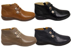 Willow Womens Comfortable Brazilian Leather Ankle Boots