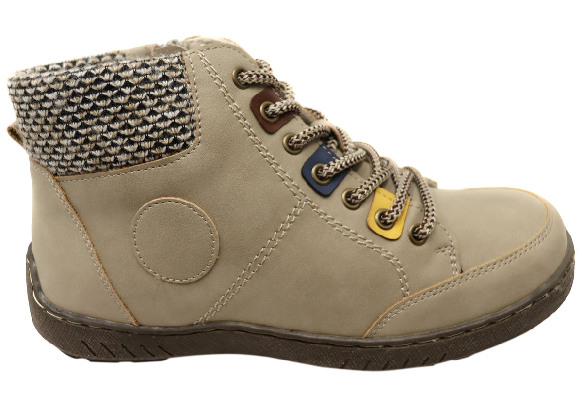 Aegen Womens Comfortable Ankle Boots