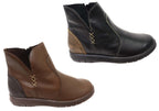 Kellie Womens Comfortable Leather Ankle Boots Made In Brazil