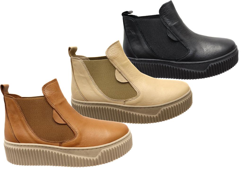Maeva Womens European Comfortable Leather Ankle Boots
