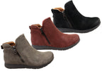 Lidia Zip Boot Comfortable Leather Ankle Boots