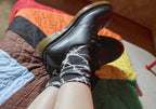 1461 Classic Black Smooth Lace Up Comfortable Unisex Shoes