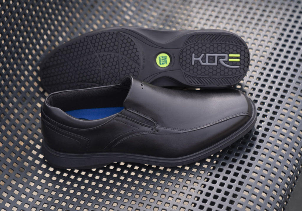 Mens Kore Pro Slip EE Extra Wide Leather Shoes