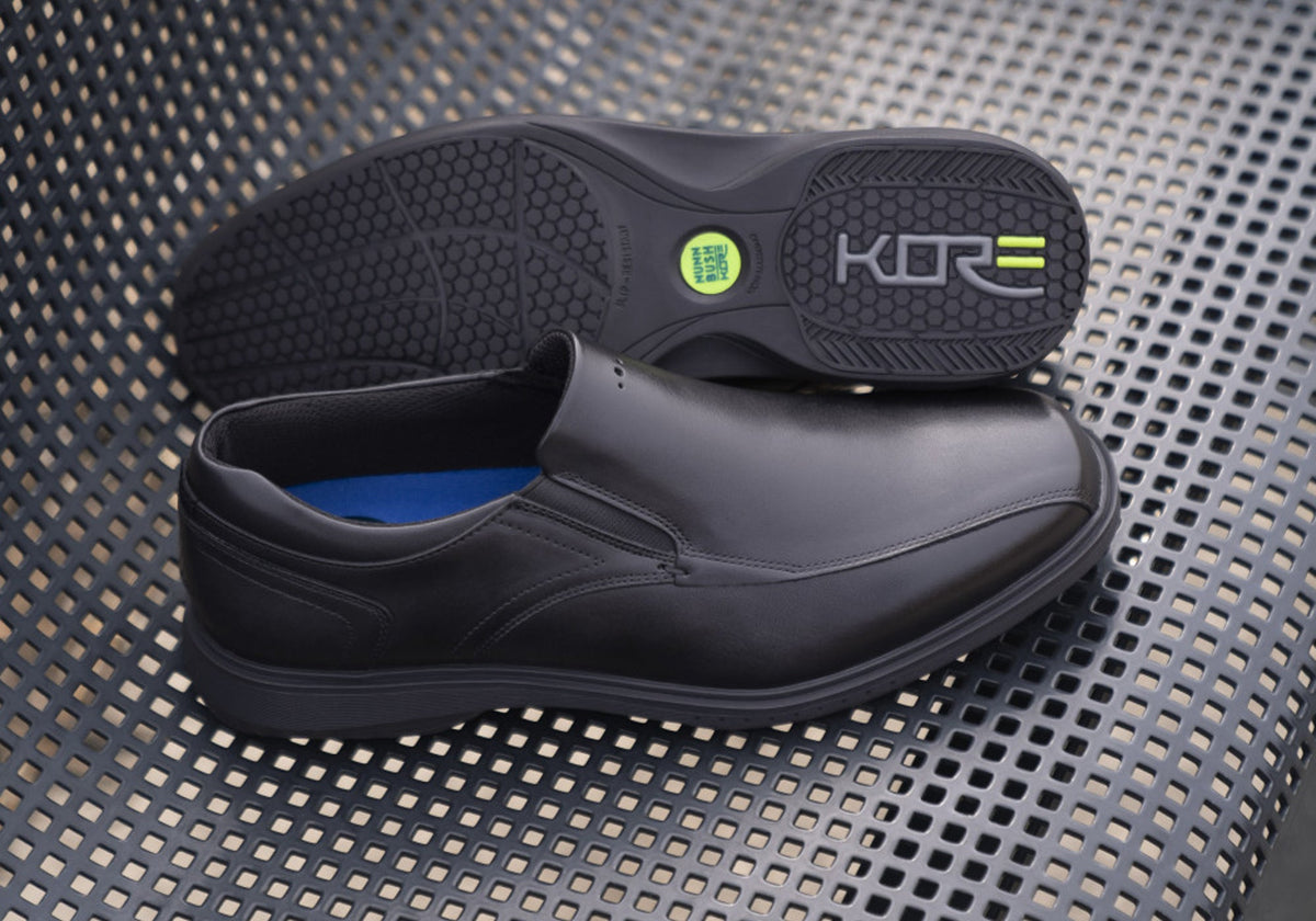 Mens Kore Pro Slip EE Extra Wide Leather Shoes