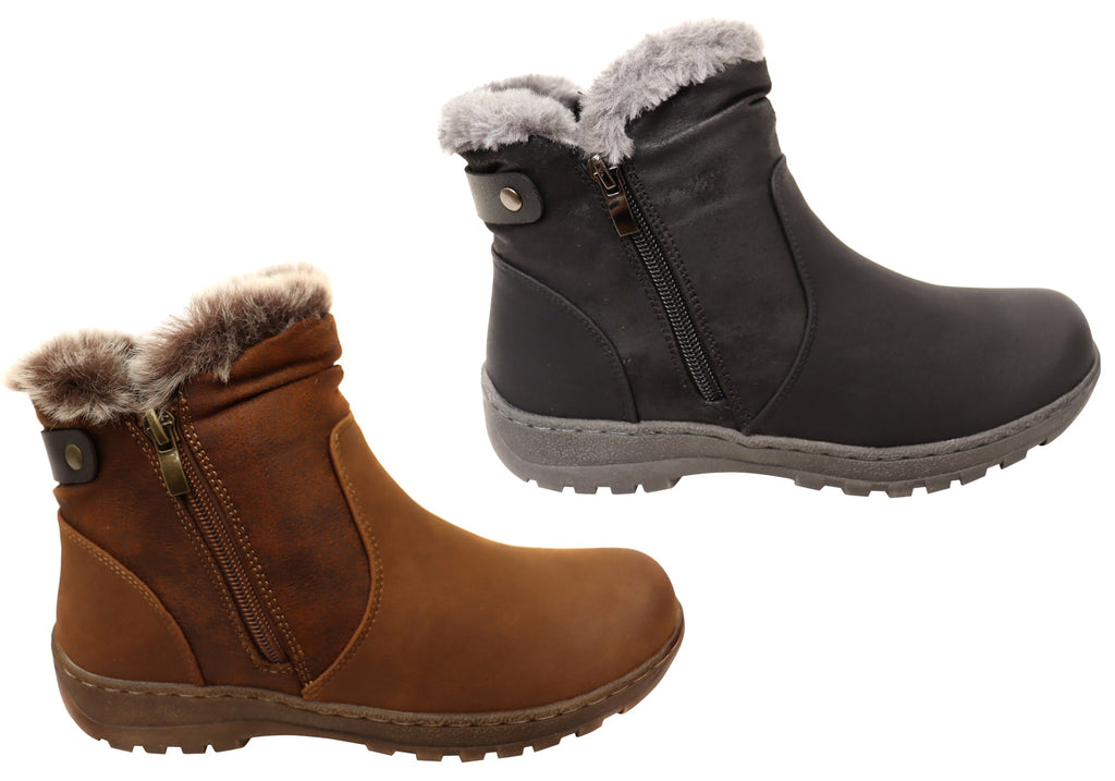 Ginger Womens Comfortable Ankle Boots