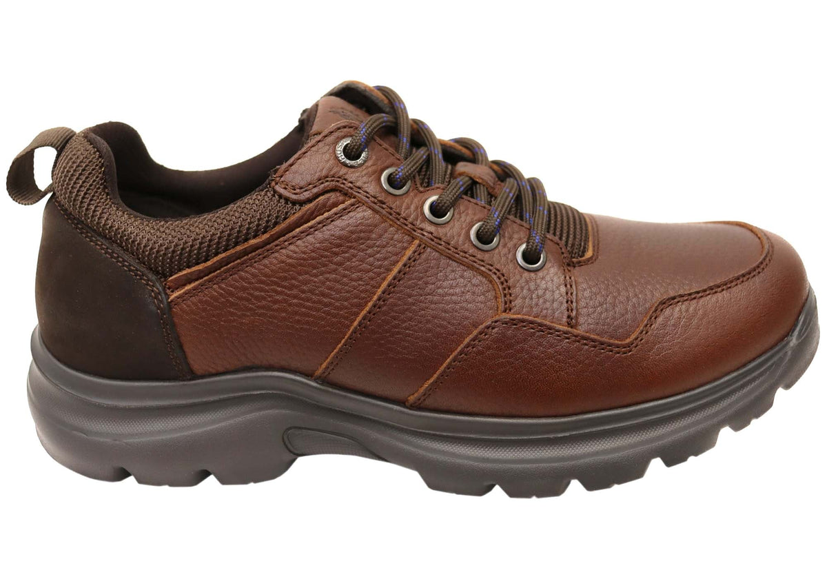 Atlas Mens Extra Wide Width Leather Comfortable Shoes