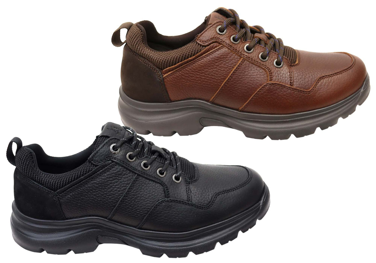 Atlas Mens Extra Wide Width Leather Comfortable Shoes
