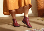 Cora Womens Comfortable Leather Ankle Boots Made In Brazil