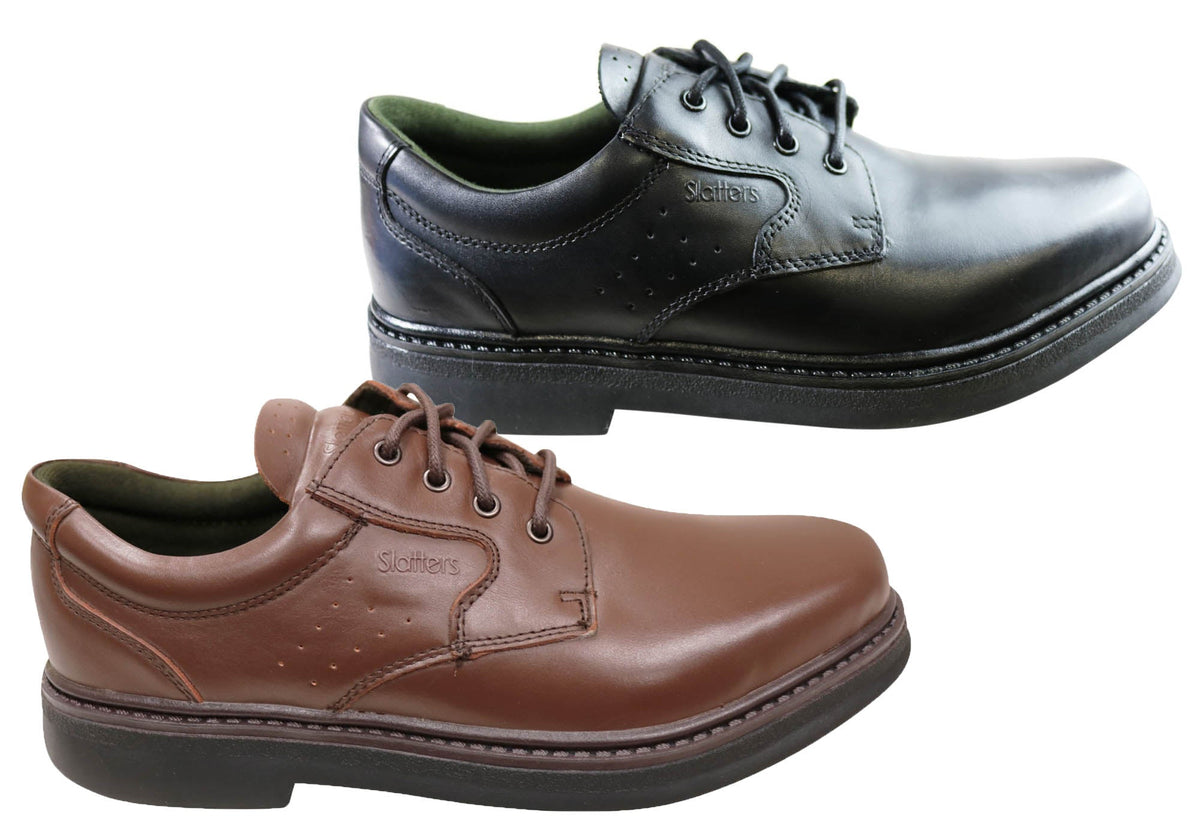 Premier Mens Comfortable Leather Lace Up Dress Shoes