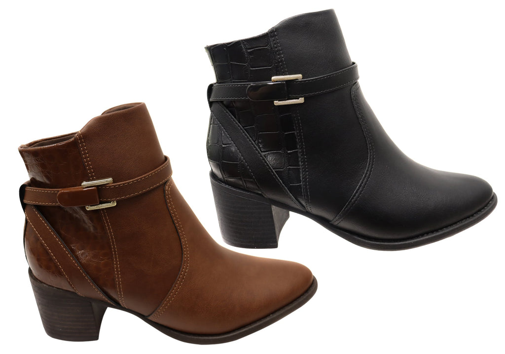 Jasmine Womens Brazilian Comfortable Ankle Boots