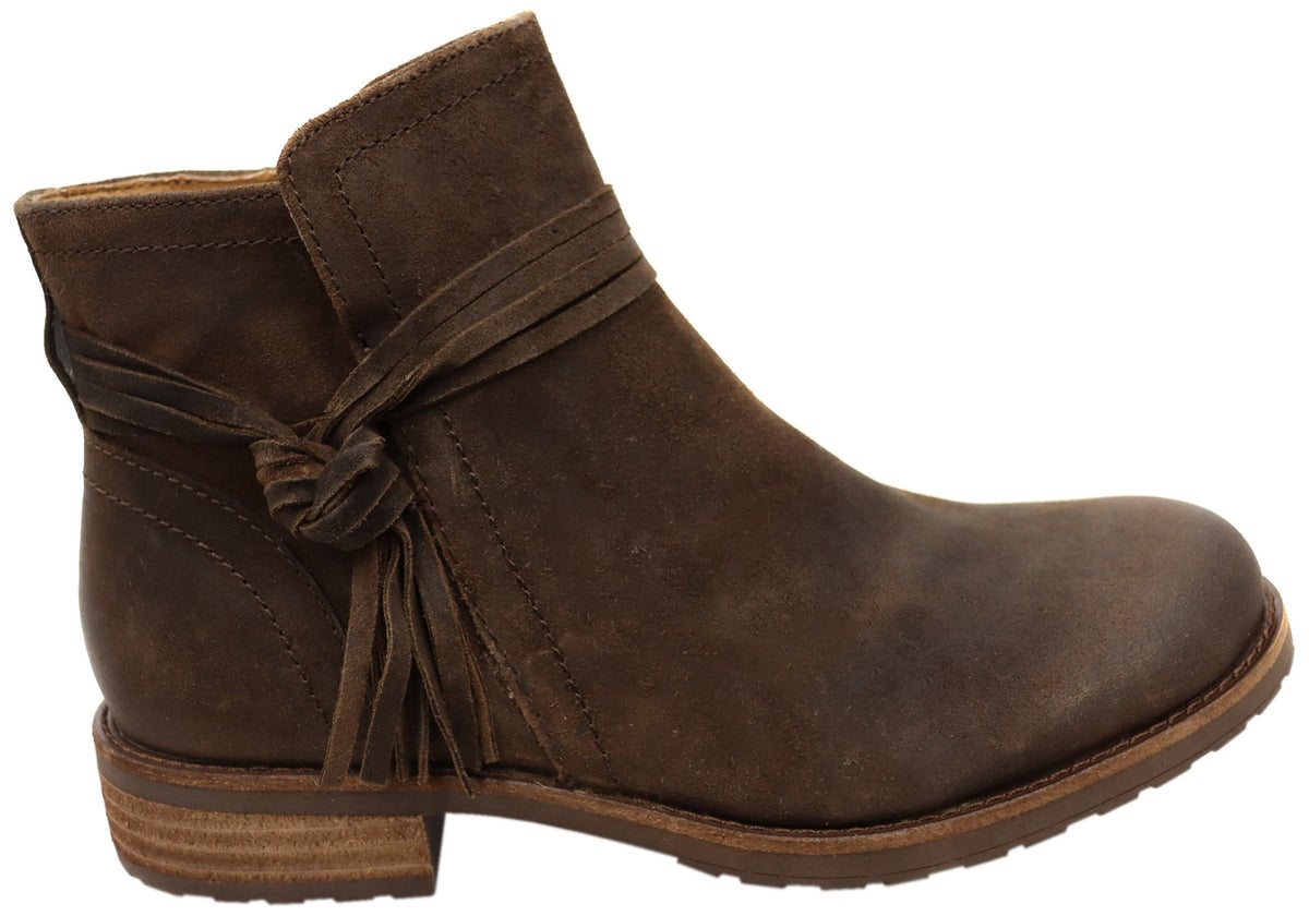 Blake Womens Comfortable Leather Suede Ankle Boots