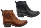 Alotti Womens European Comfortable Leather Ankle Boots