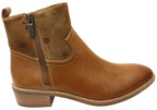 Carter Womens Wide Fit Comfortable Leather Ankle Boots