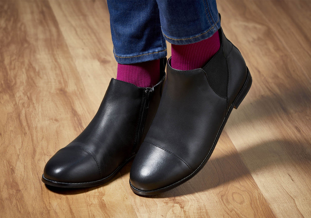 Tycoon Womens Leather Comfort Supportive Ankle Boots
