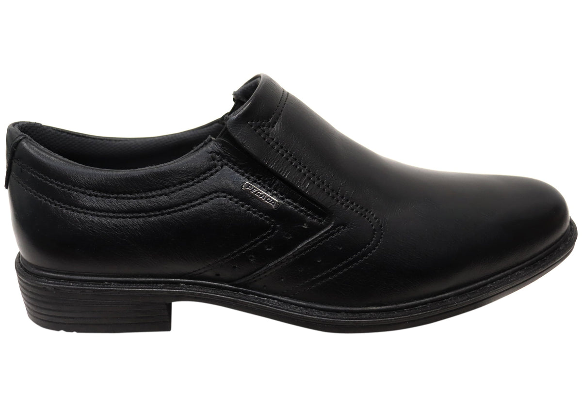 Kaine Mens Comfortable Brazilian Leather Slip On Dress Shoes