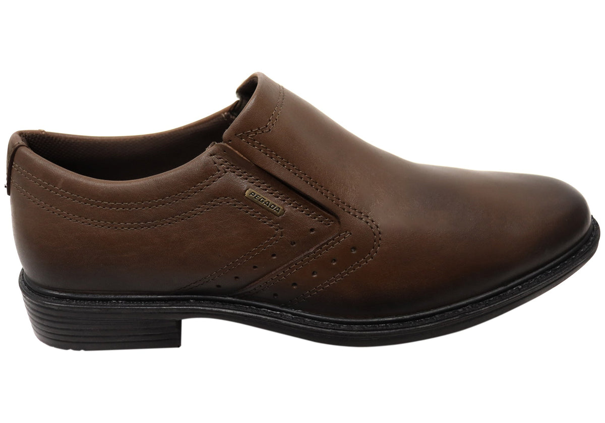 Kaine Mens Comfortable Brazilian Leather Slip On Dress Shoes