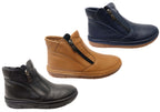 Maia Womens European Comfortable Leather Ankle Boots