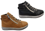 Akari Womens European Comfortable Leather Ankle Boots
