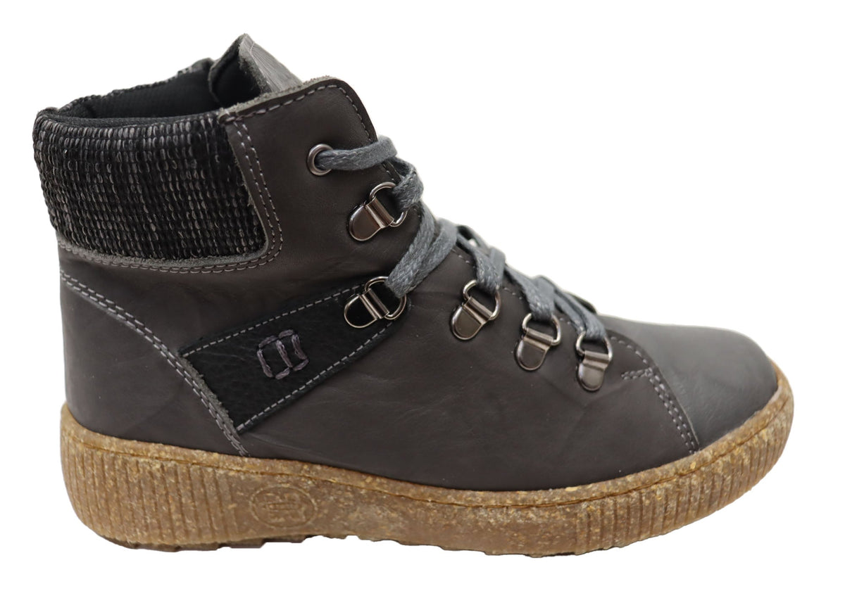 7000-305 Womens European Comfort Leather Ankle Boots