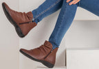 Linda Womens Comfortable Leather Ankle Boots Made In Brazil