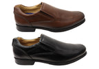 Ian Mens Comfortable Brazilian Leather Slip On Dress Shoes