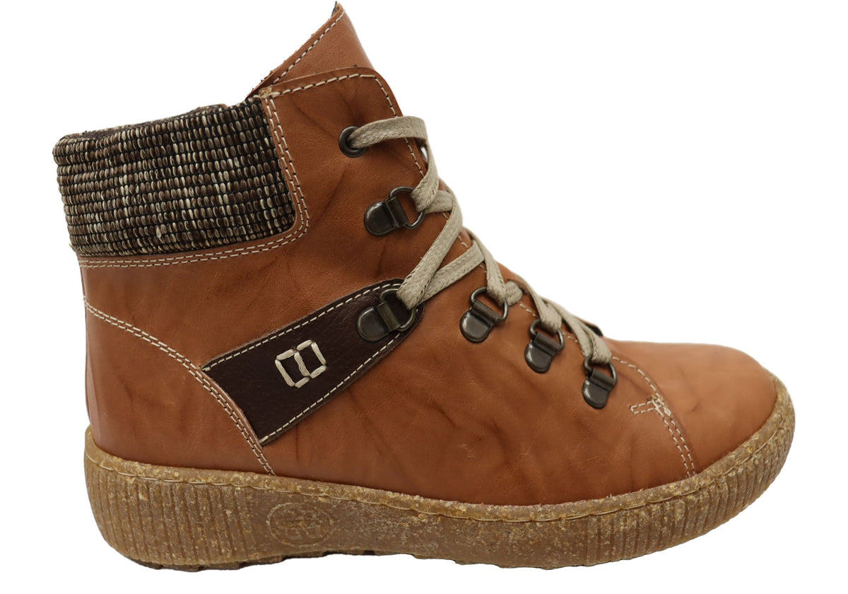 7000-305 Womens European Comfort Leather Ankle Boots