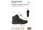 Womens Boxer Mid WP Comfortable Lace Up Boots