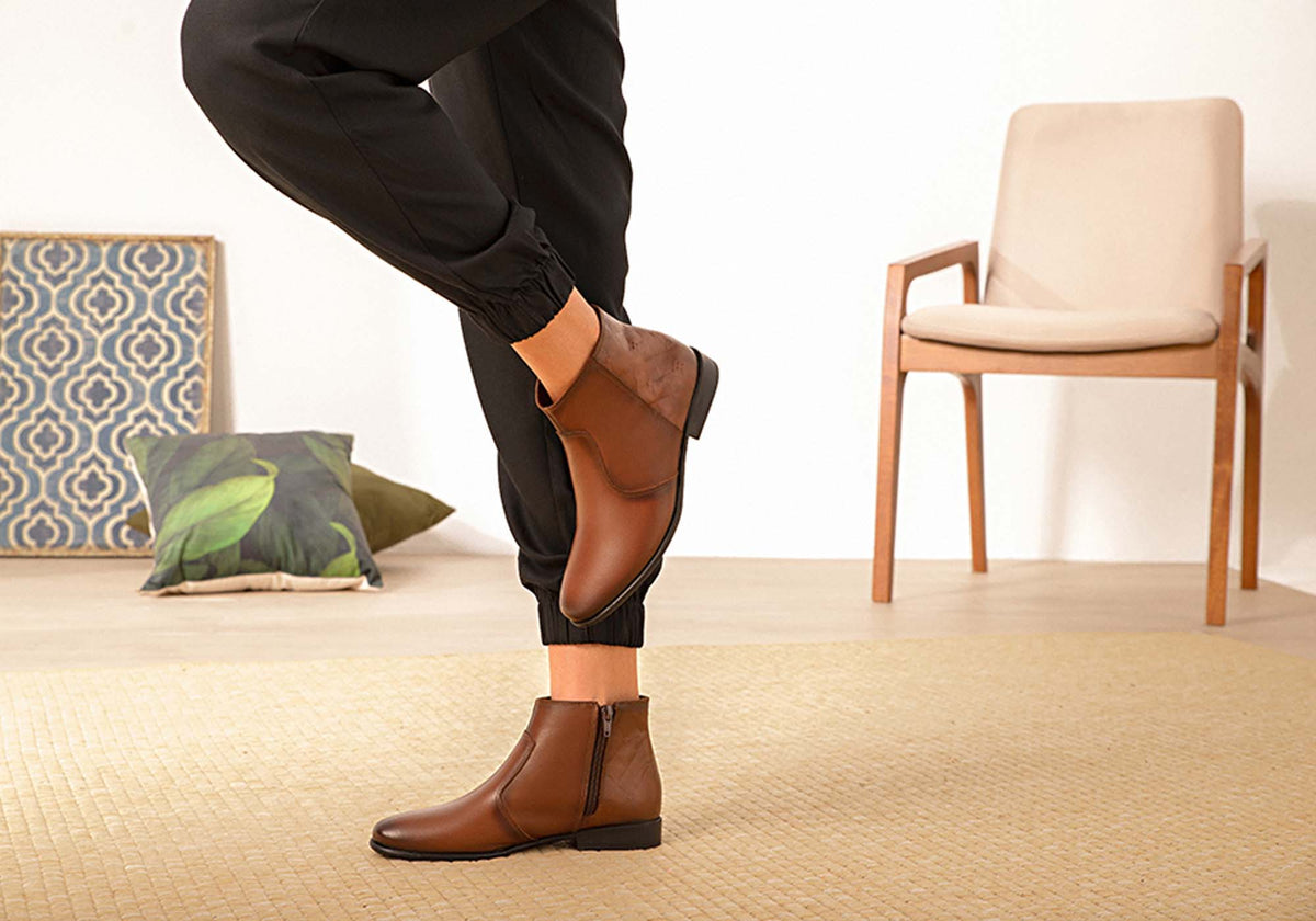 Morgan Womens Comfortable Leather Ankle Boots Made In Brazil