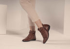 Linda Womens Comfortable Leather Ankle Boots Made In Brazil
