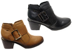 Macey Womens Comfortable Brazilian Leather Ankle Boots