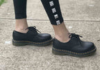1461 Classic Black Smooth Lace Up Comfortable Unisex Shoes