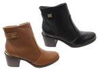 Mercury Womens Comfortable Brazilian Leather Ankle Boots