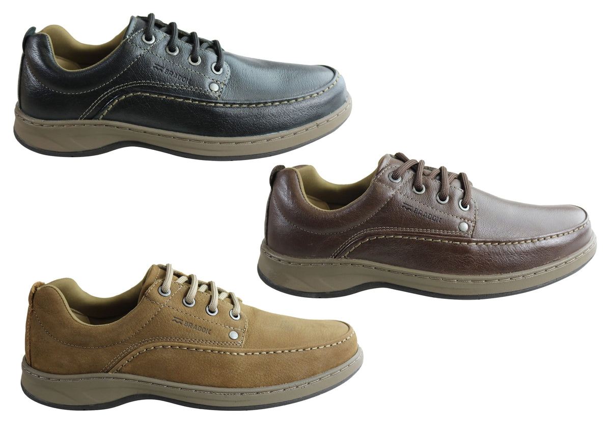 Mens Classic Lace Comfortable Leather Shoes Made In Brazil