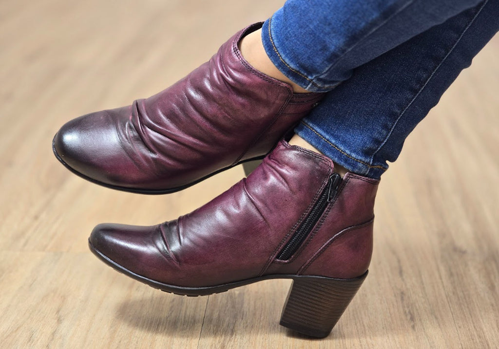 Brooke Womens Comfortable Leather Ankle Boots Made In Brazil