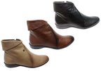 Lotty Womens Comfortable Leather Ankle Boots Made In Brazil