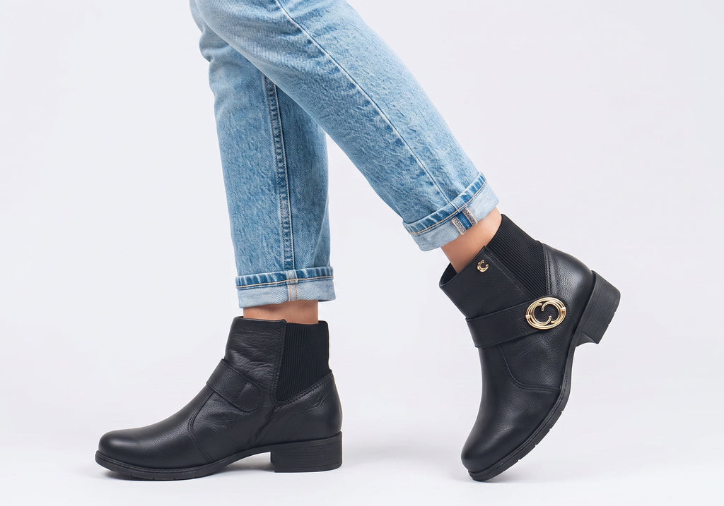 Alaka Womens Comfortable Leather Brazilian Ankle Boots