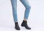 Alaka Womens Comfortable Leather Brazilian Ankle Boots