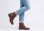 Candice Womens Comfortable Brazilian Low Heel Ankle Boots