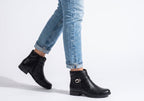 Candice Womens Comfortable Brazilian Low Heel Ankle Boots