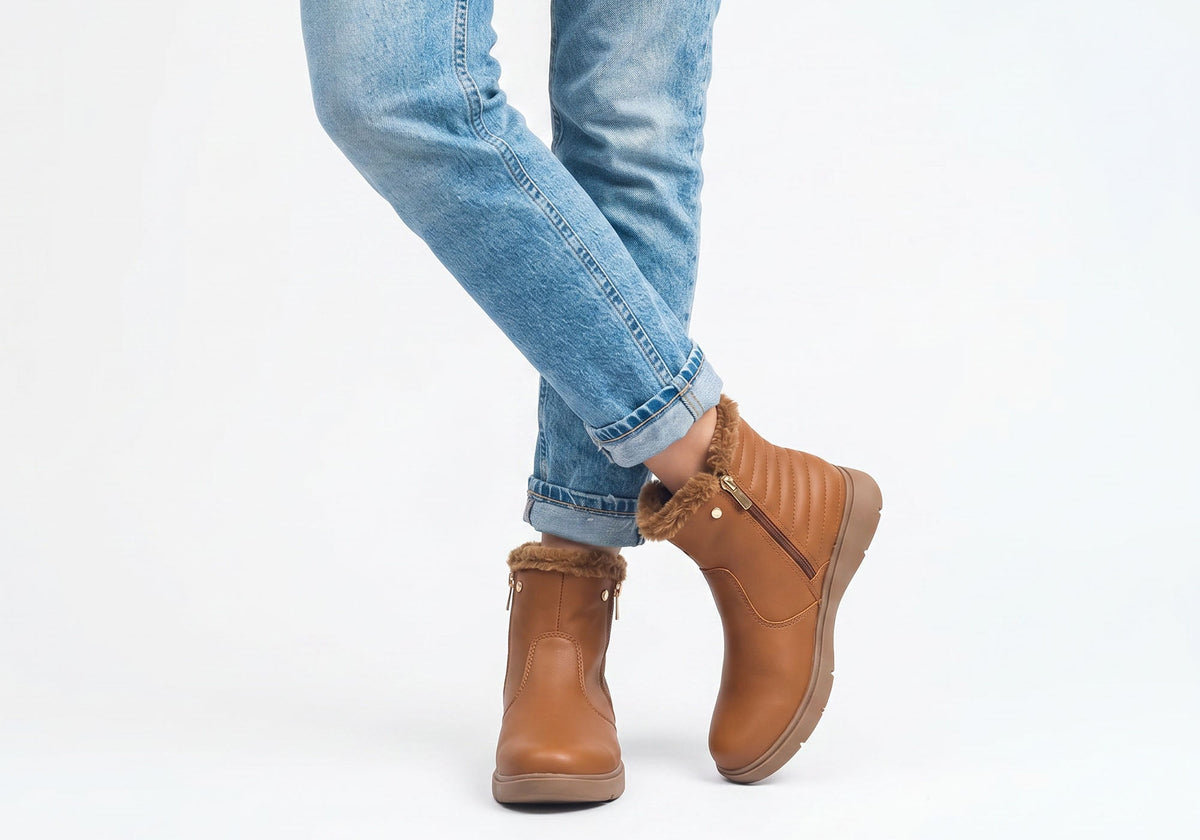 Evoka Womens Comfortable Brazilian Ankle Boots