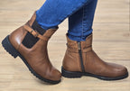 Hampton Womens European Comfortable Leather Ankle Boots