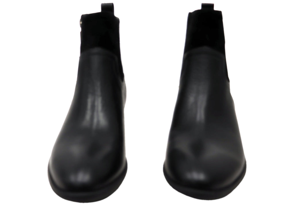 Carter Womens Wide Fit Comfortable Leather Ankle Boots