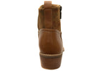 Carter Womens Wide Fit Comfortable Leather Ankle Boots