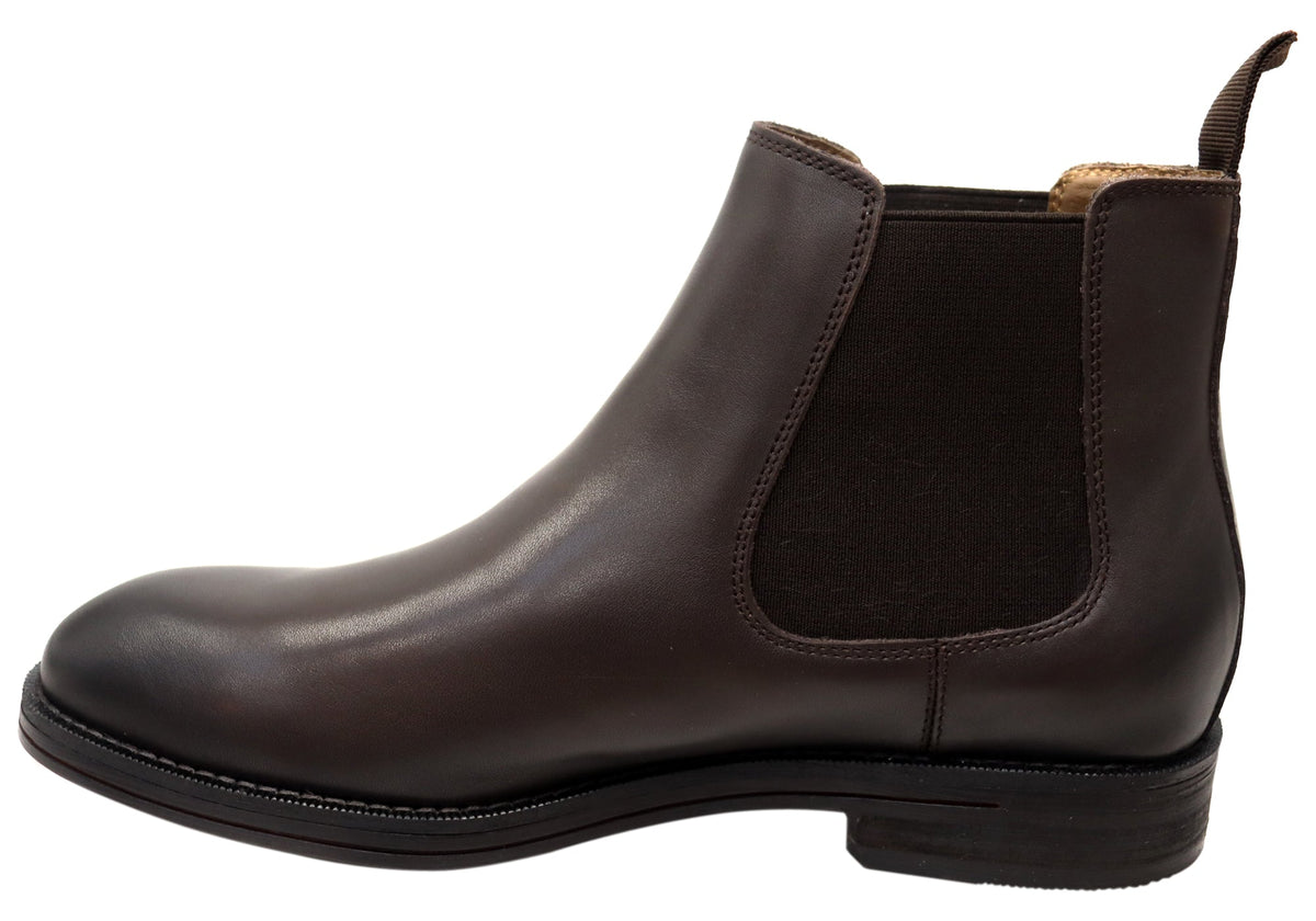 Winner Mens Comfortable Leather Chelsea Boots