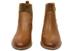 Carter Womens Wide Fit Comfortable Leather Ankle Boots