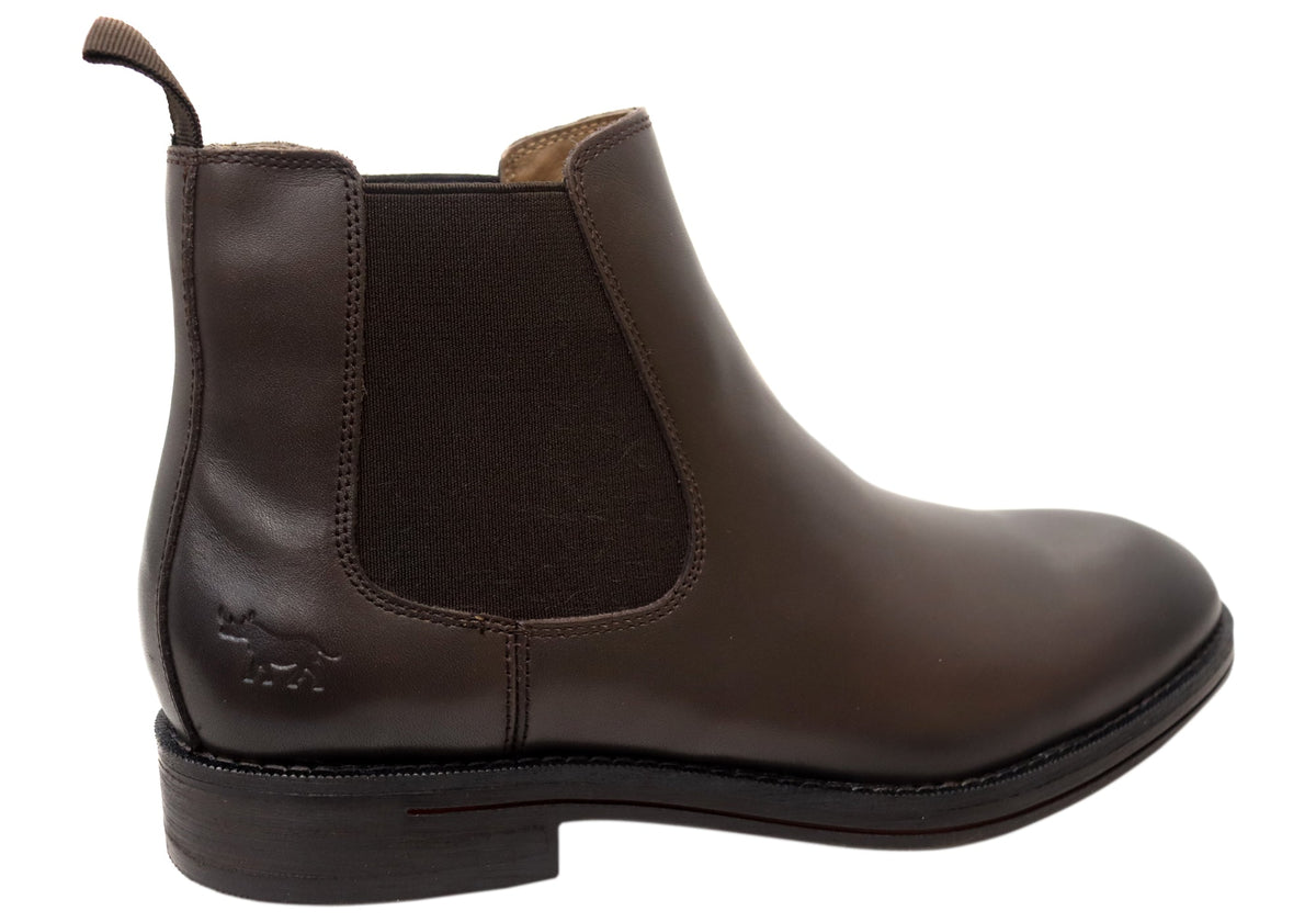 Winner Mens Comfortable Leather Chelsea Boots