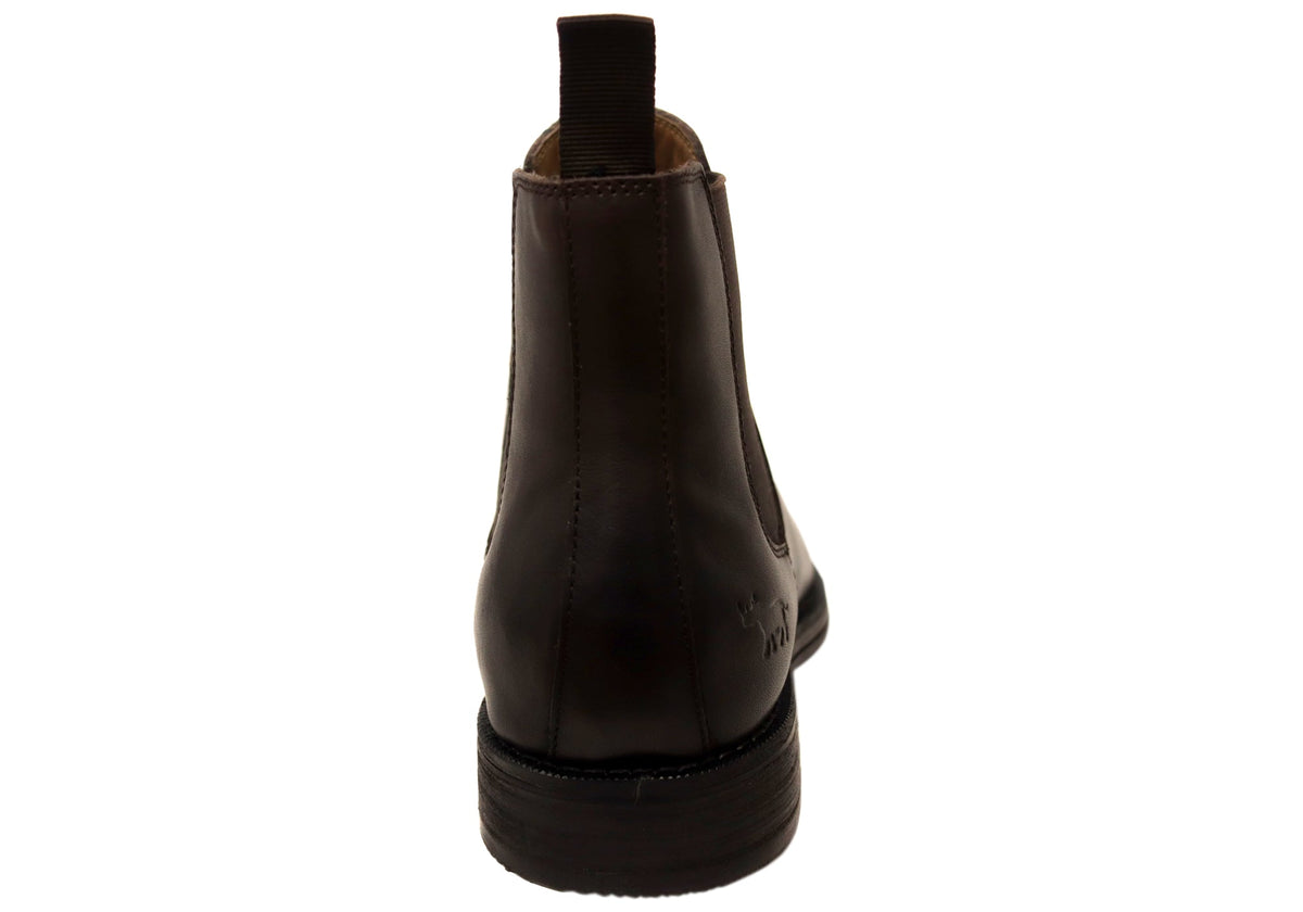 Winner Mens Comfortable Leather Chelsea Boots