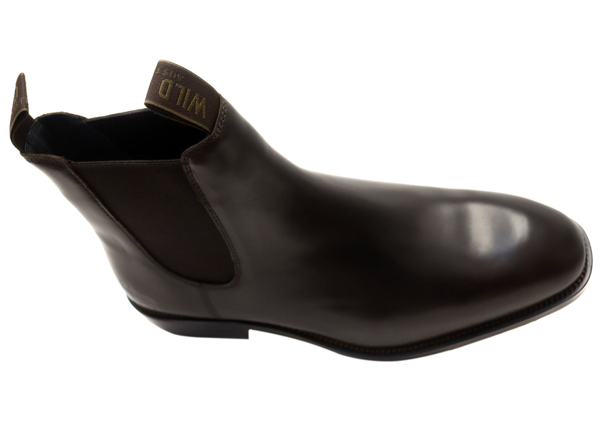 Rancher Mens Comfortable Leather EEE Wide Fit Chelsea Boots